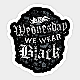 We wear black Vintage Distressed Witchcore Sticker